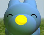 Virtual bunny from Lapis game demo